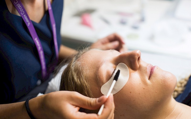 Beauty eye treatment at Plaza salon