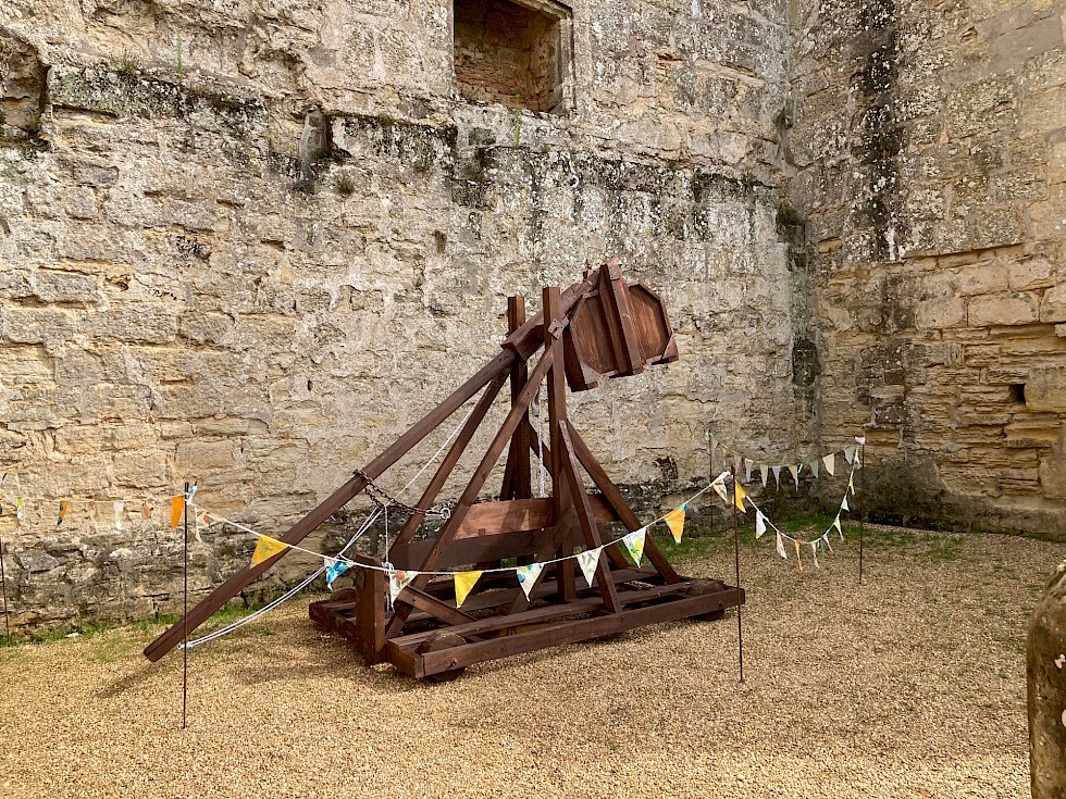 Engineering students have Trebuchet project displayed at Bodiam Castle