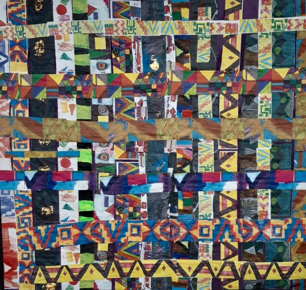 Black History Month Art Project: Digital Kente Cloth Craft on Google Slides