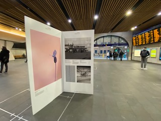 Darcy Bradbury's inspiring work was exhibited at London Bridge train station