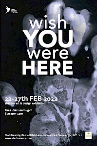Wish You Were Here Exhibition Poster