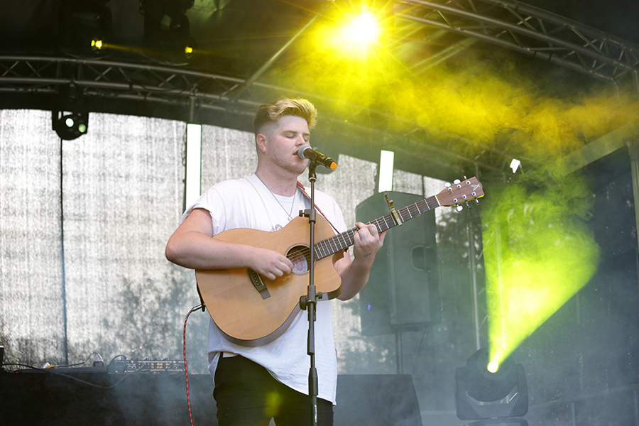 Morgan performing at ESC MiniFest Lewes in July 2019