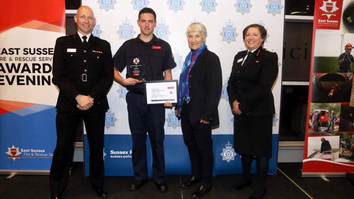 Coby Scott was crowned the Cadet of the Year for ESFRS