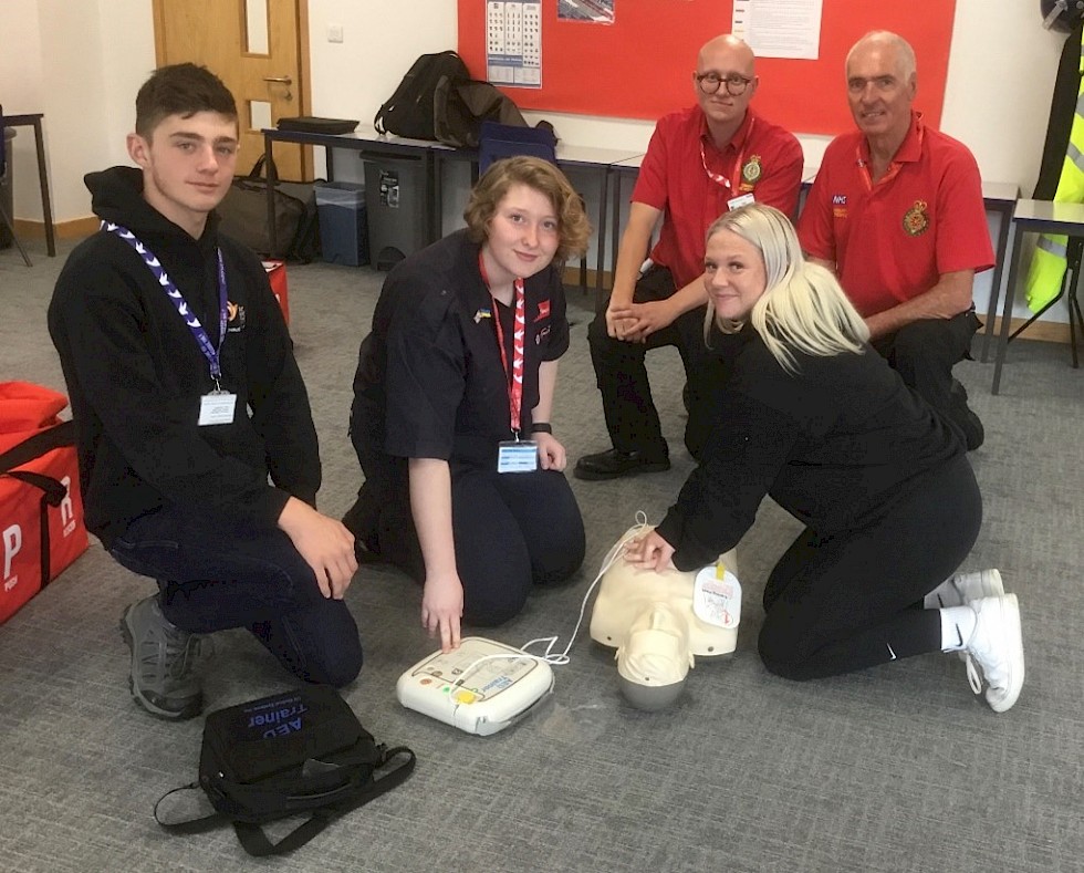 UPS students learn hands-only CPR for ‘Restart A Heart’ Campaign