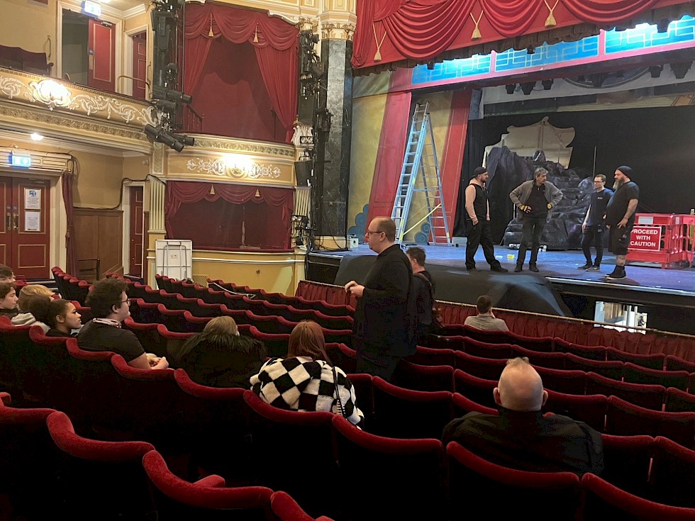 Performing Arts students at East Sussex College Lewes at Eastbourne’s Devonshire Park theatre