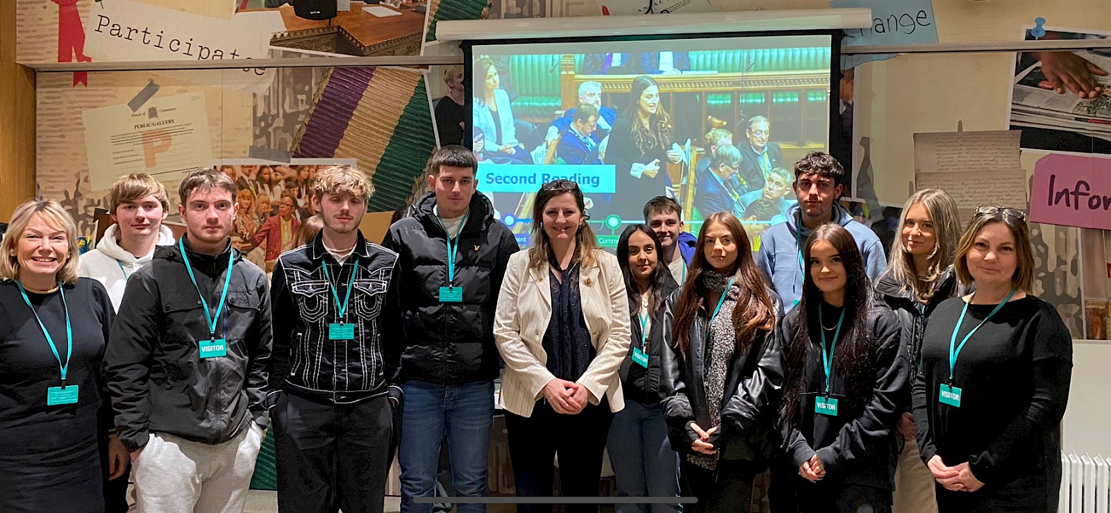 East Sussex College business students visit Houses of Parliament and meet MP Caroline Ansell