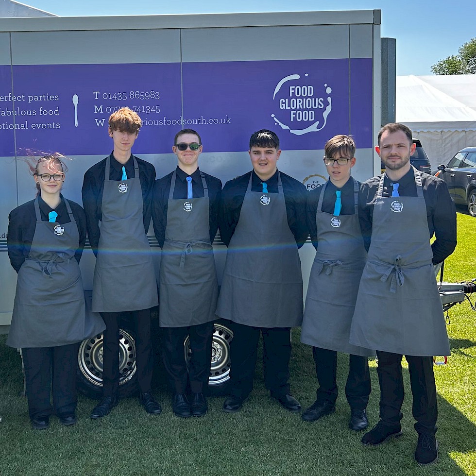 Eastbourne Hospitality and Catering students at charity fundraising event