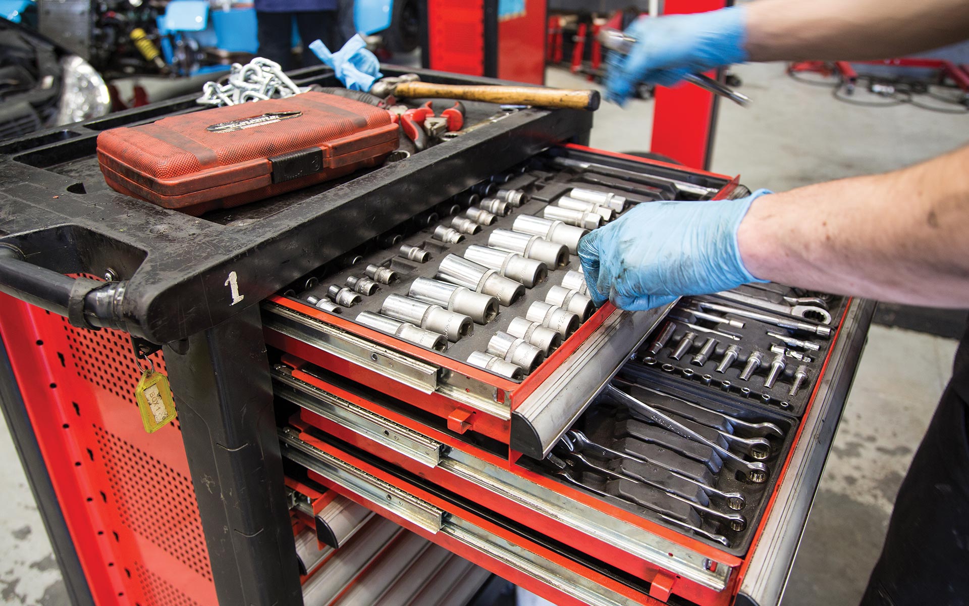Our Automotive Training Centre is kitted out with industry standard snap on tools to help you perfect your skills.