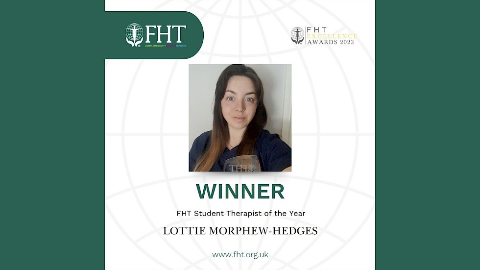 FHT Student of the Year Lottie Morphew-Hedges