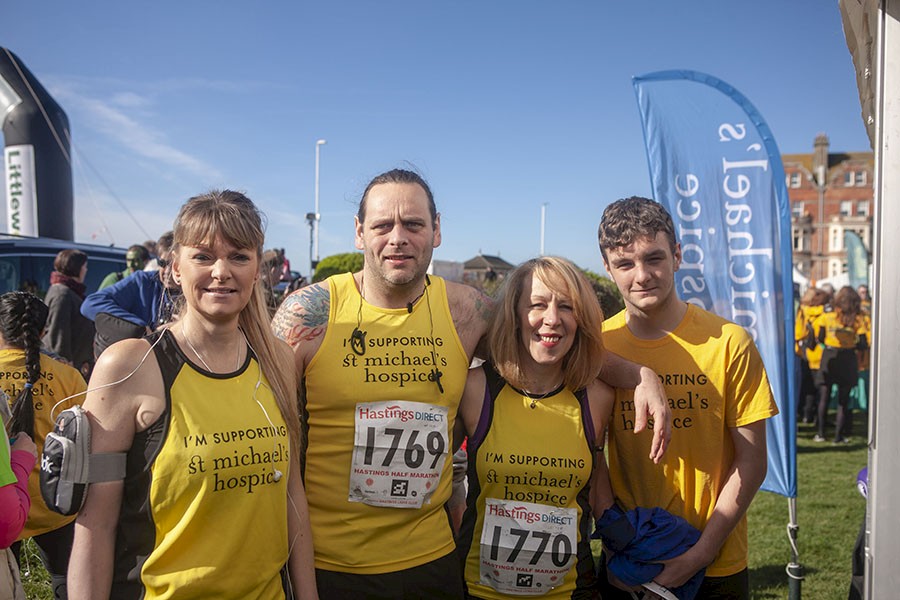 College staff and students complete Hastings Half Marathon to raise money for St Michael’s Hospice