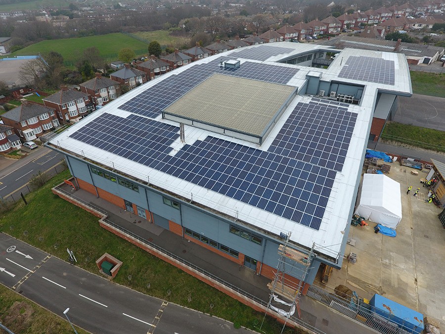 Ore Valley campus installs solar panels