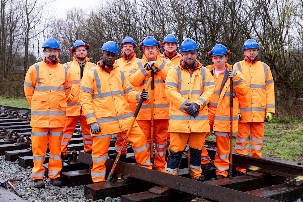 Rail track training in Lewes