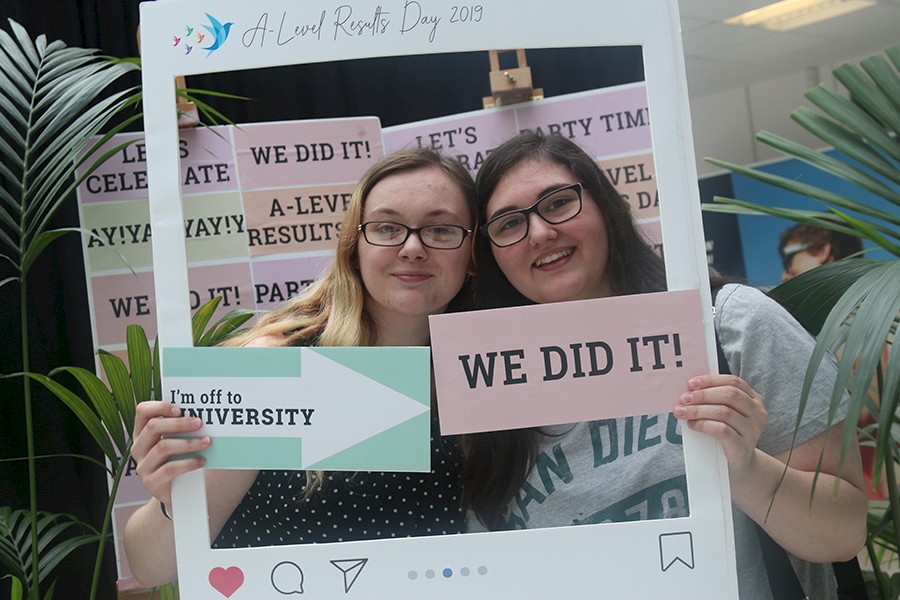 Delight for students as they open their A-Level results