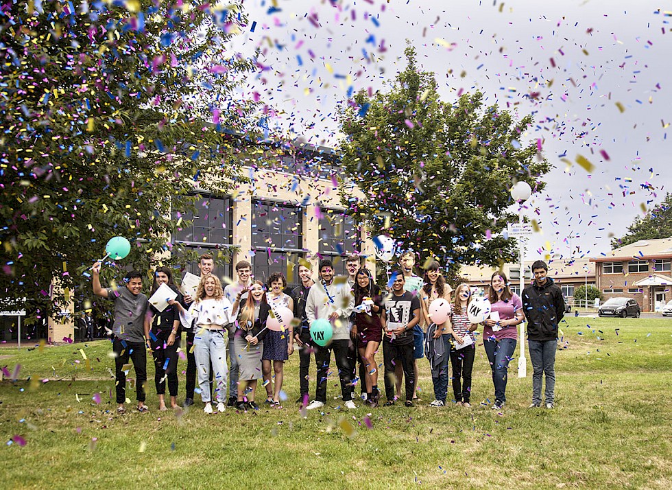 A Level Results Day At Sussex Downs College
