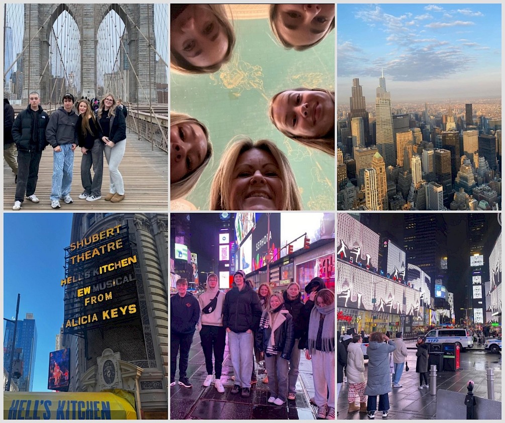 Photo: East Sussex College students in New York