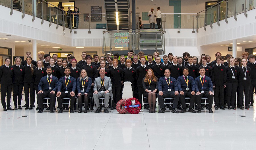 College hosts annual memorial service to mark Armistice Day.