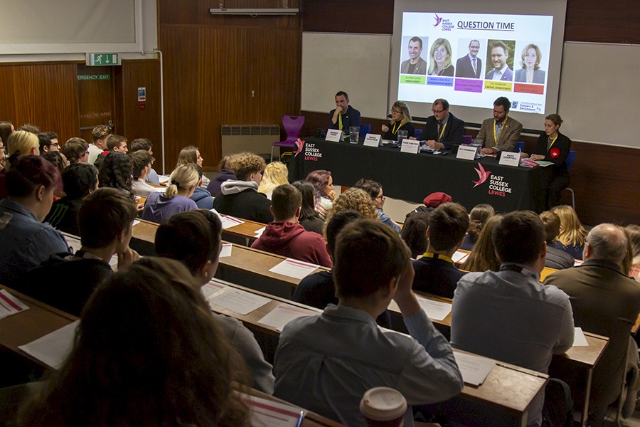 Lewes parliamentary candidates take part in question time event