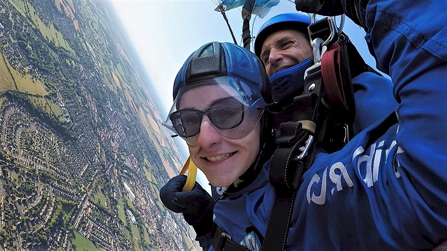 East Sussex College student with sight loss condition to make two aerial drops for eye research charity