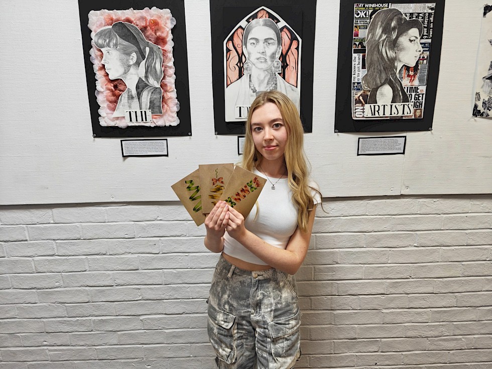 Caitlyn’s Creative Vision Becomes the College’s 2025 Christmas Card