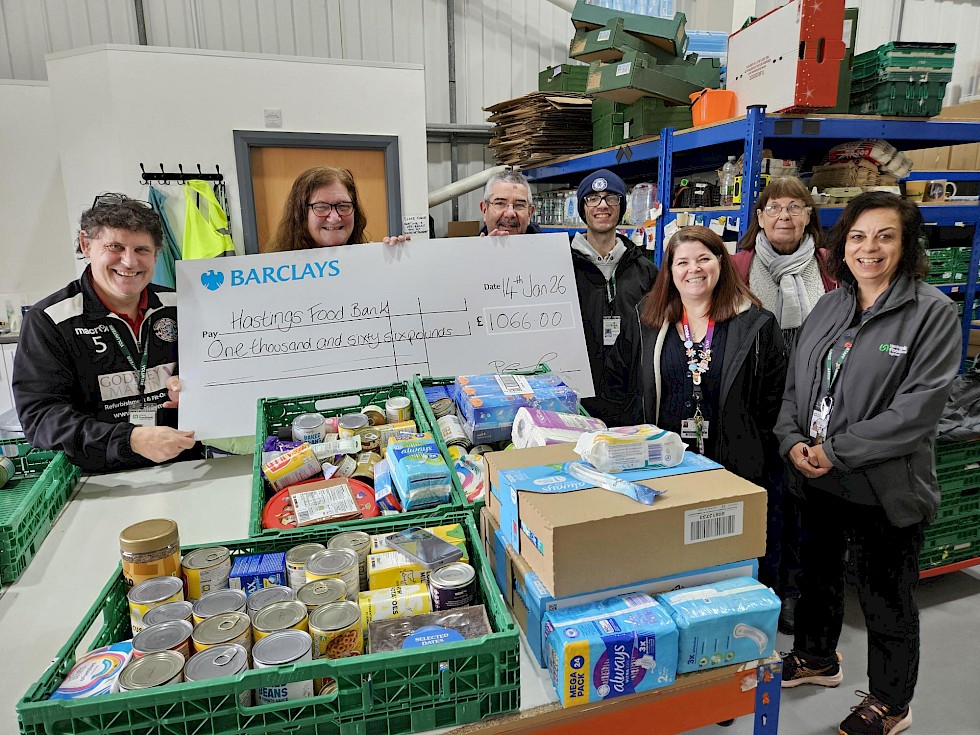 East Sussex College Raises Over £1,000 for Hastings Foodbank
