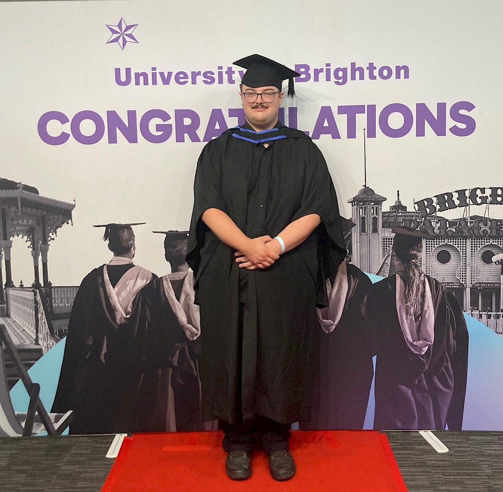 “East Sussex College gave me the confidence to get a degree.”