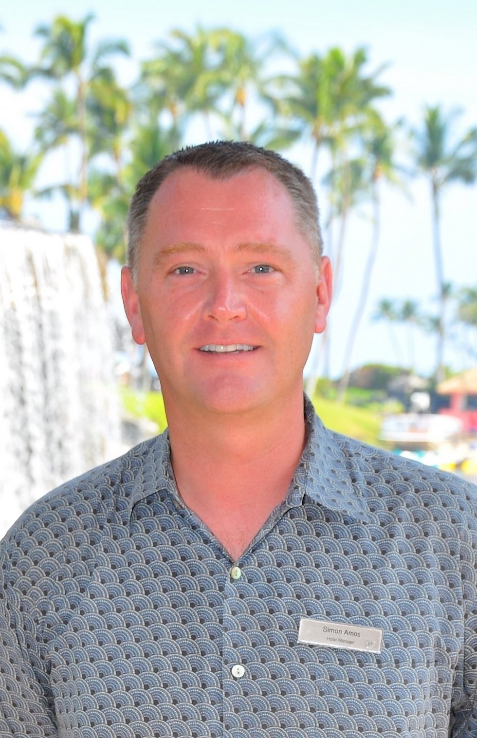 Simon is loving life in Hawaii as Hilton Hotel manager
